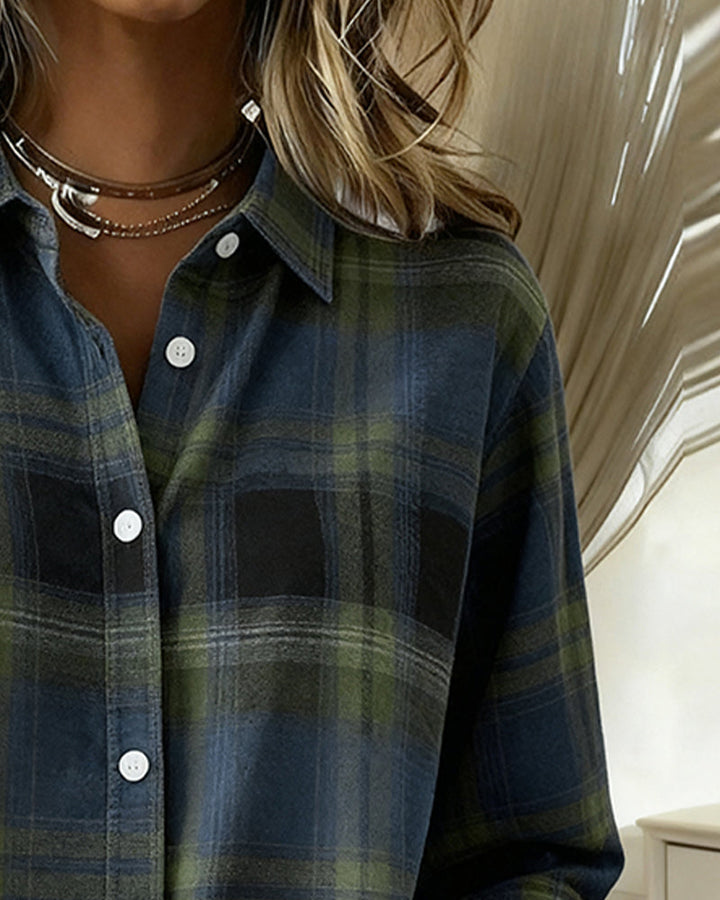 Lune London | Checked pattern and notched lapel