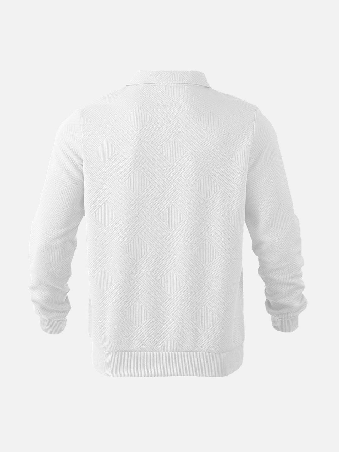 Lune London | Half zip sweater with textured pattern - Smart-casual style for everyday and office
