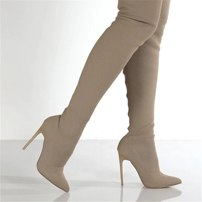 Lune London | Overknee Stretch Stiletto Boots Elegant Ladies Boots