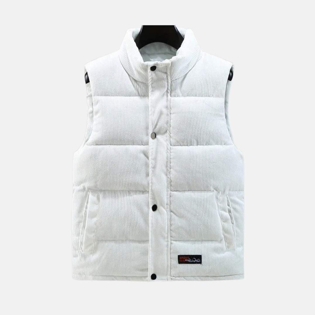 Lune London | West Corduroy Pants Quilted Relaxed Fit High Collar Snap Buttons