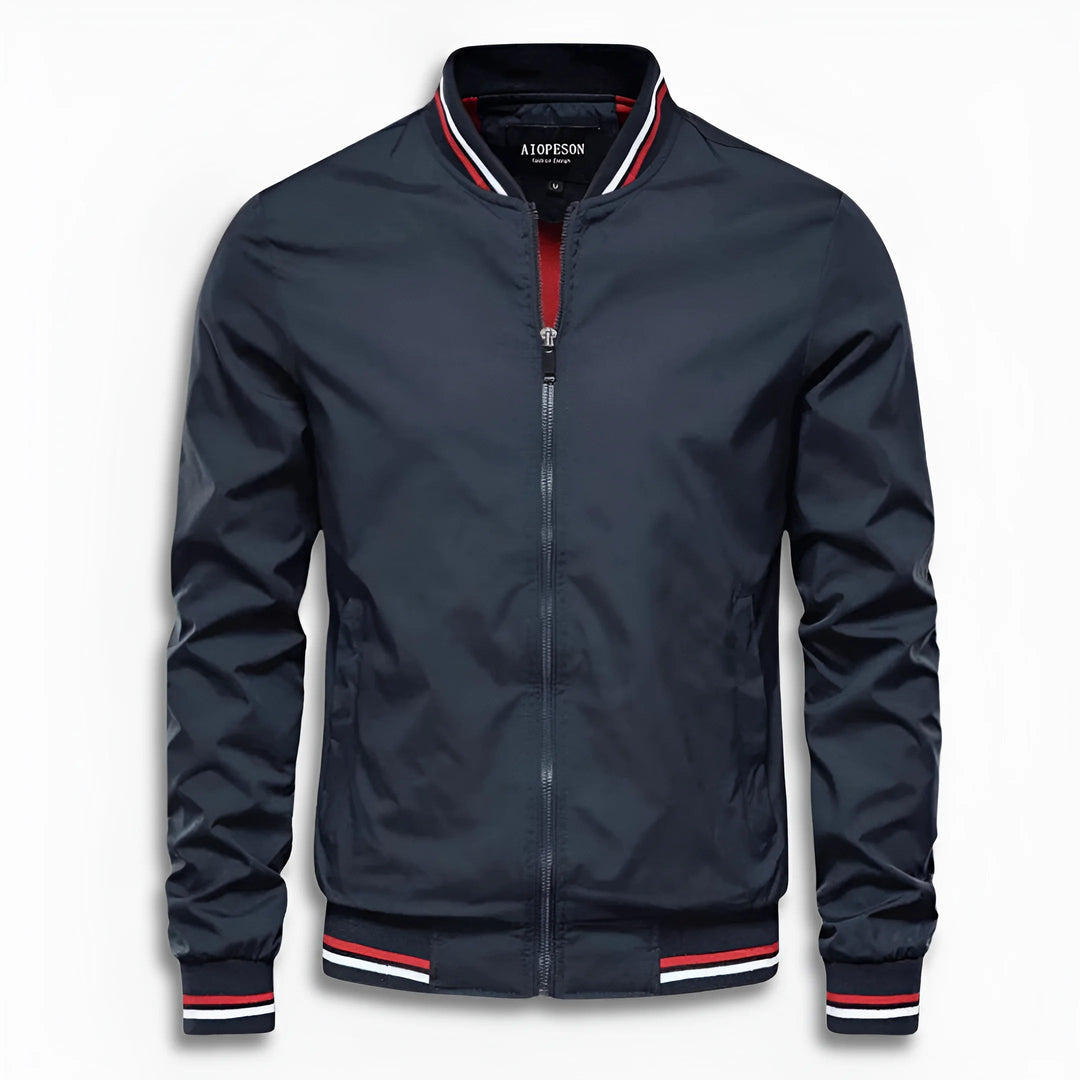 Men's Casual Transition Jacket with Water-Repellent Surface & Stand-Up Collar Lune London