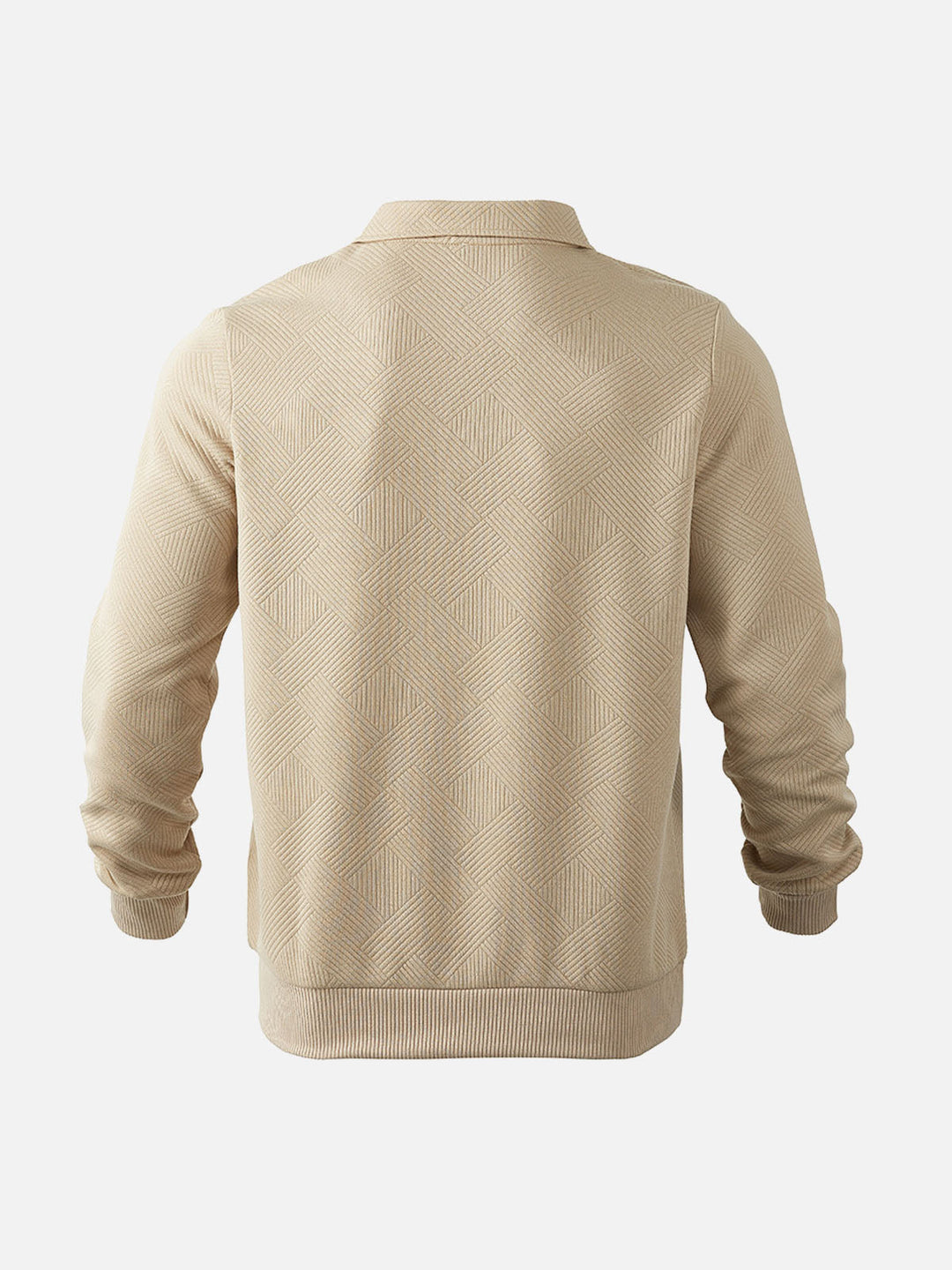 Lune London | Half zip sweater with textured pattern - Smart-casual style for everyday and office