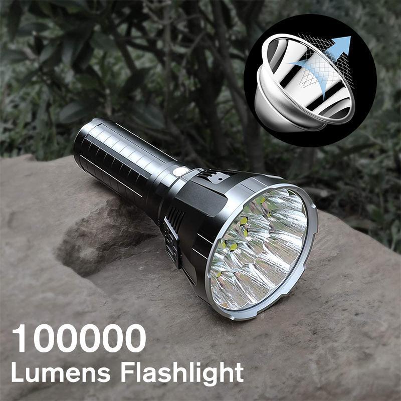 Lune London | High power LED flashlight 30000-5000 Lumens, waterproof