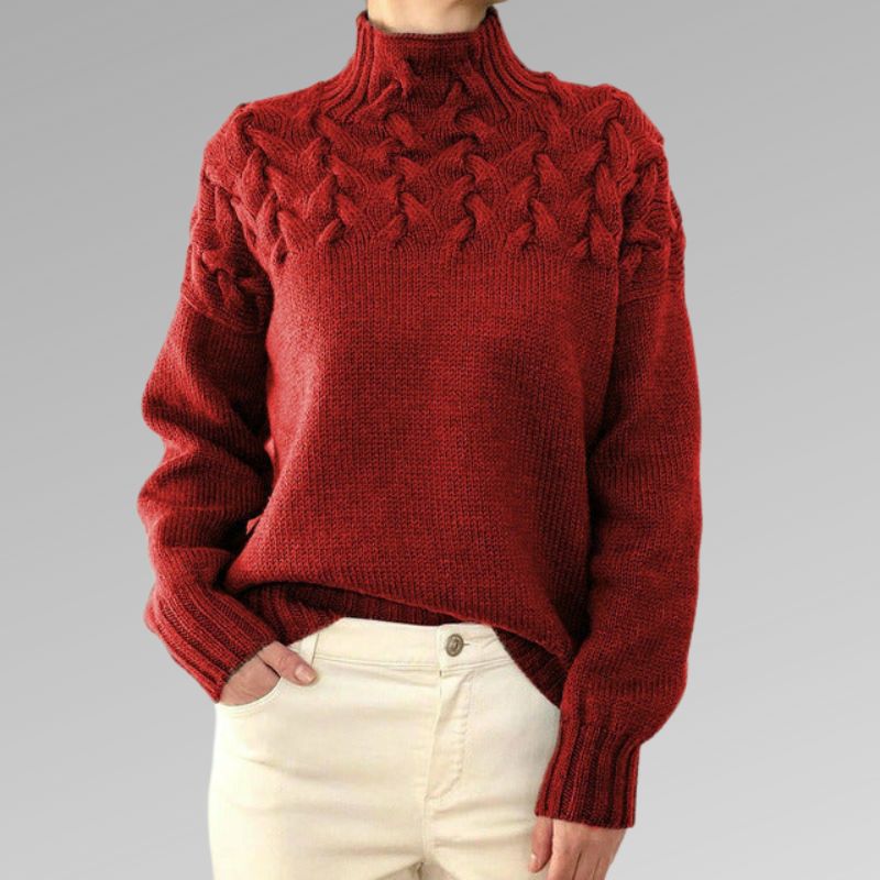Lune London | Pull en col roulé élégant et chaud