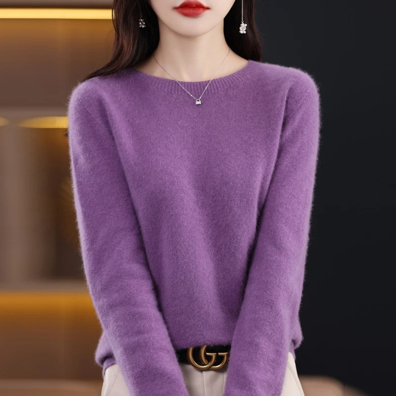 Lune London | Women's Sweater - Cashmere Round Neck Soft Luxury Warm Sweater