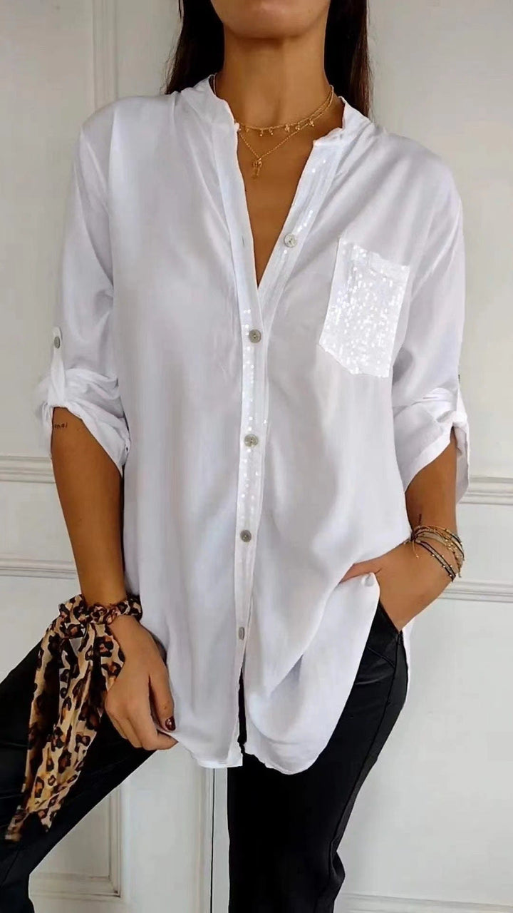 Lune London | Glitter Blouse with Sequin Pocket