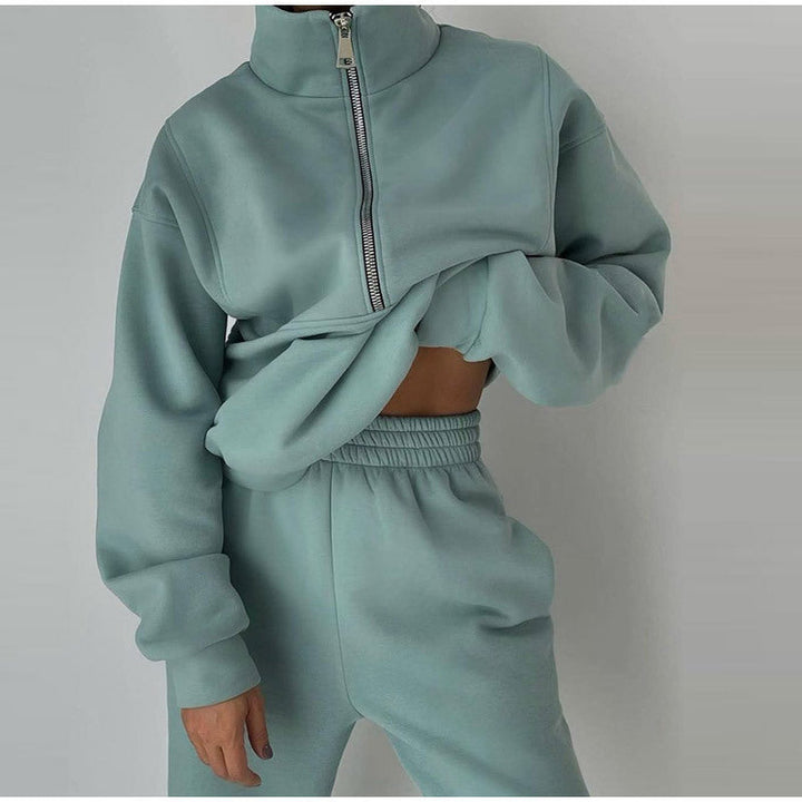 Lune London | Sweatshirt Und Hose Für Damenbekleidung Mit Reißverschlussverschluss