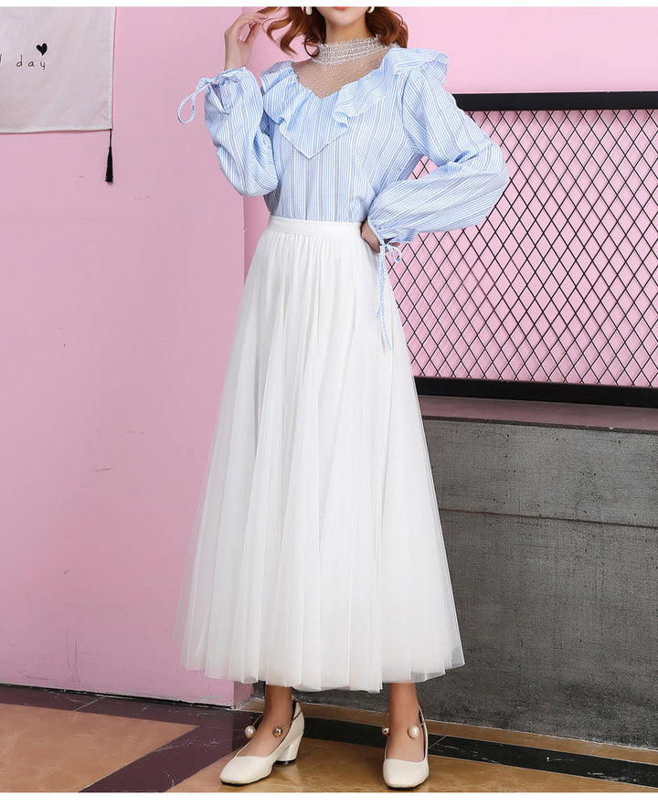 Lune London | Longer Softer Tulle Skirt with High Waist and Slim Fit