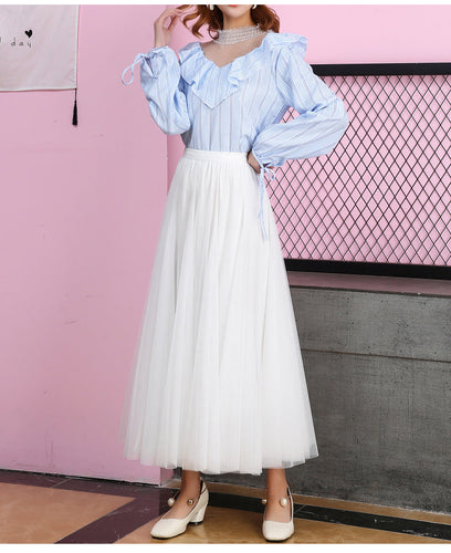 Lune London | Longer Softer Tulle Skirt with High Waist and Slim Fit
