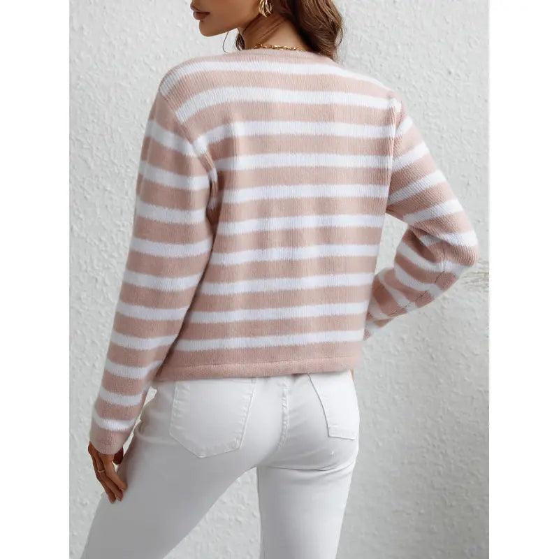 Lune London | Cozy chunky knit sweater with button placket and side pockets