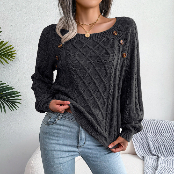 Lune London | Knit sweater with square neckline