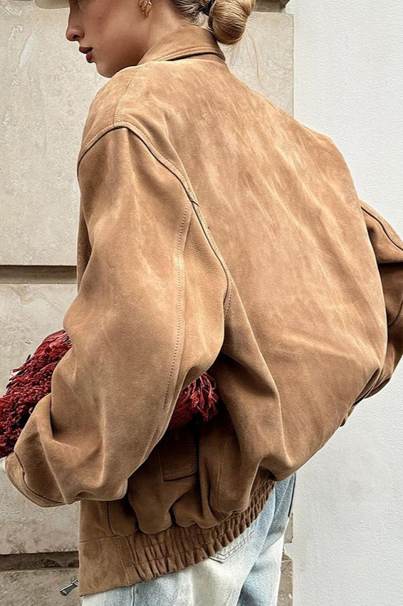 Lune London | Faux Suede Collar Jacket