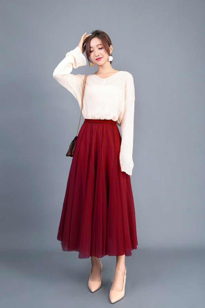 Lune London | Longer Softer Tulle Skirt with High Waist and Slim Fit