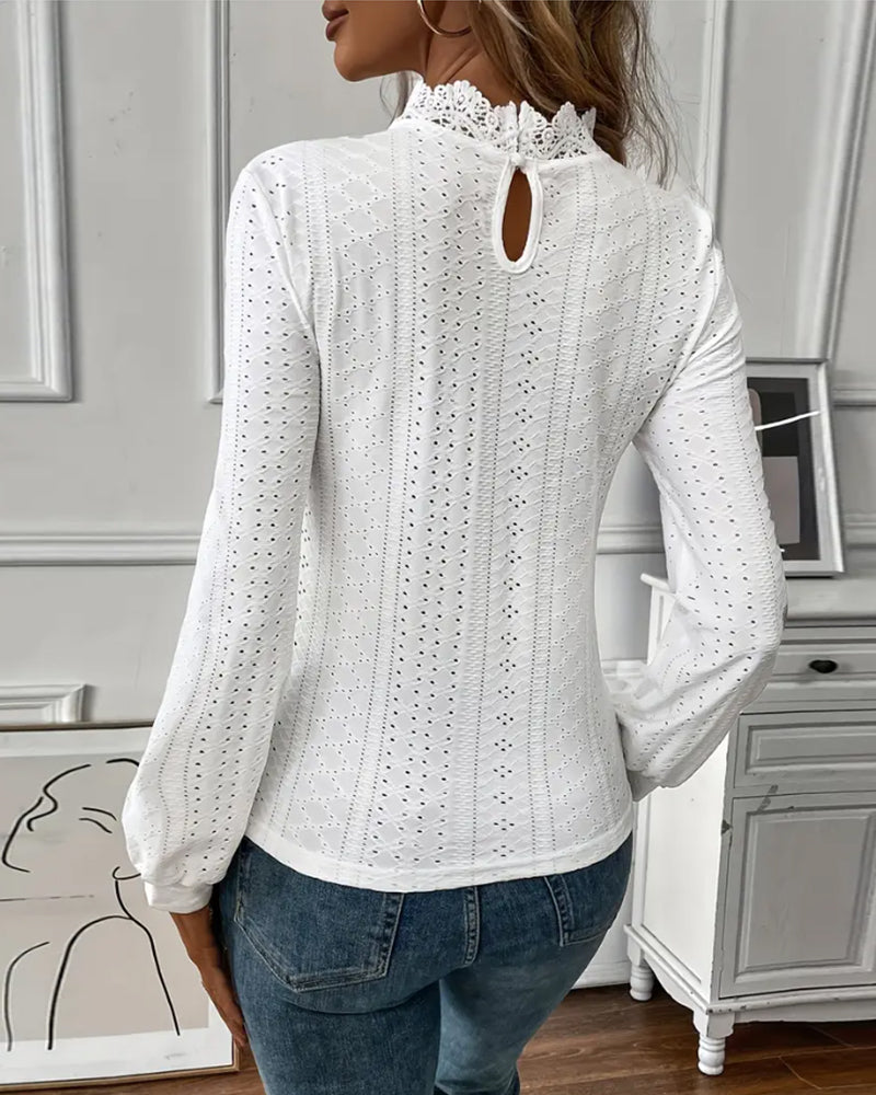 Lune London | Lace Round Neck Long Sleeve