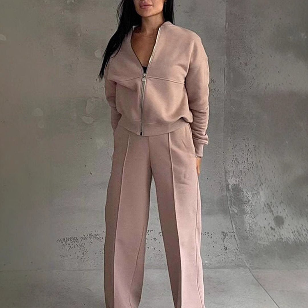 Lune London | Two-piece sets with zip jacket and wide legs in sporty style