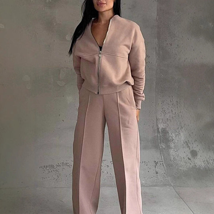 Lune London | Two-piece sets with zip jacket and wide legs in sporty style