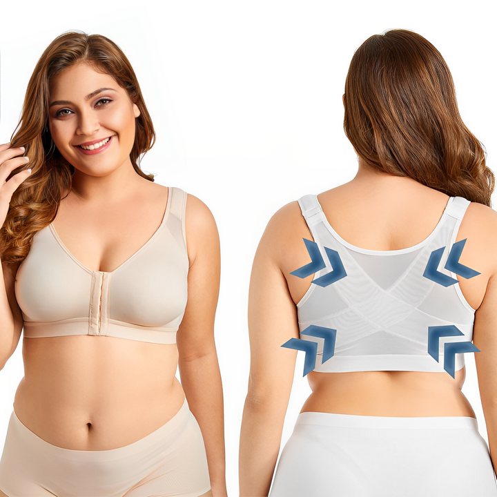Chic Und Stil | Women's Posture Correcting Bra Black 2-In-1