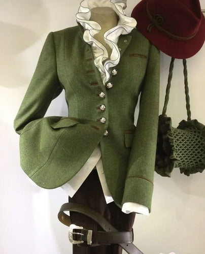 Lune London | Olive long sleeve jacket with inserts for women