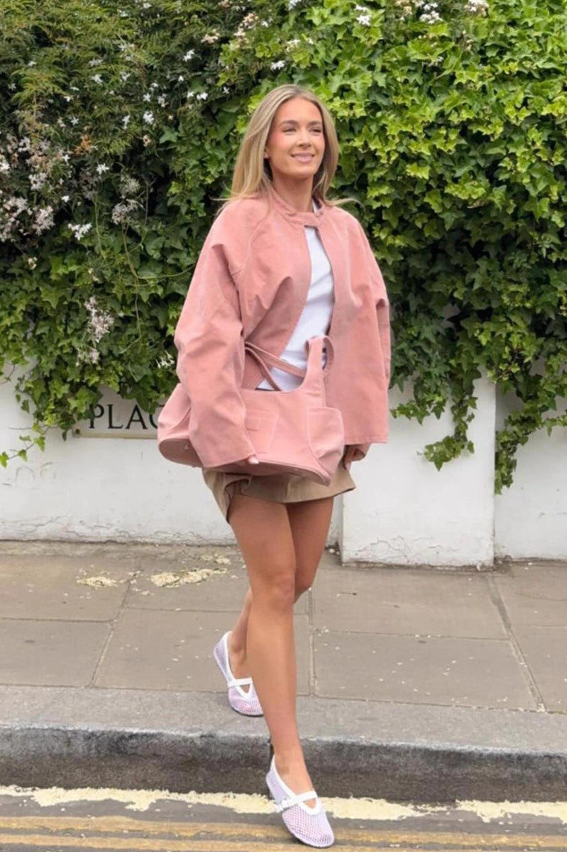 Lune London | Collar Suede Minimalist Jacket