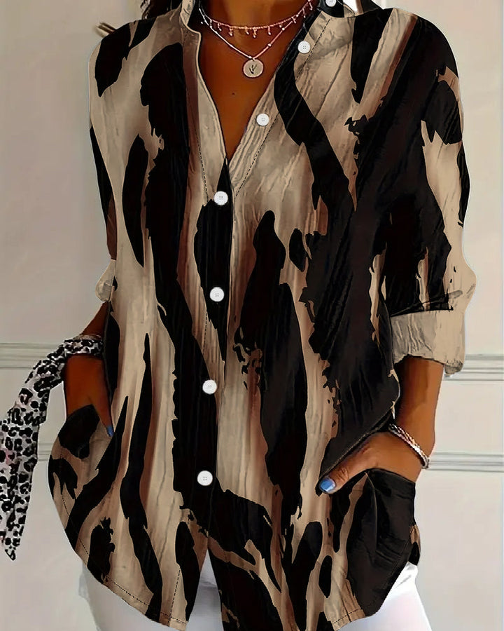 Lune London | Stand Collar Irregular Printed