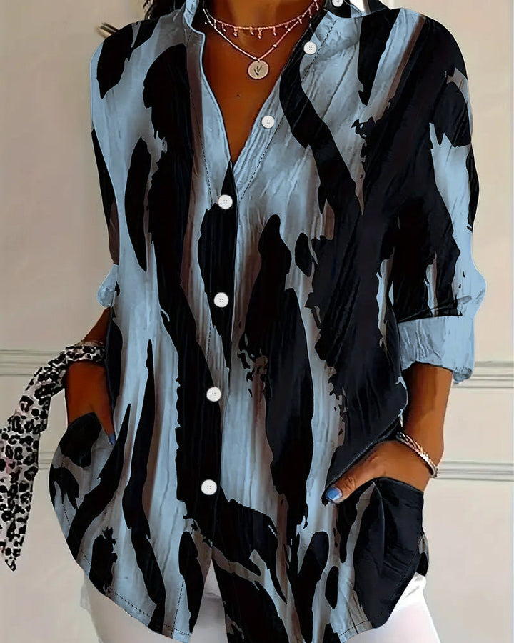 Lune London | Stand Collar Irregular Printed