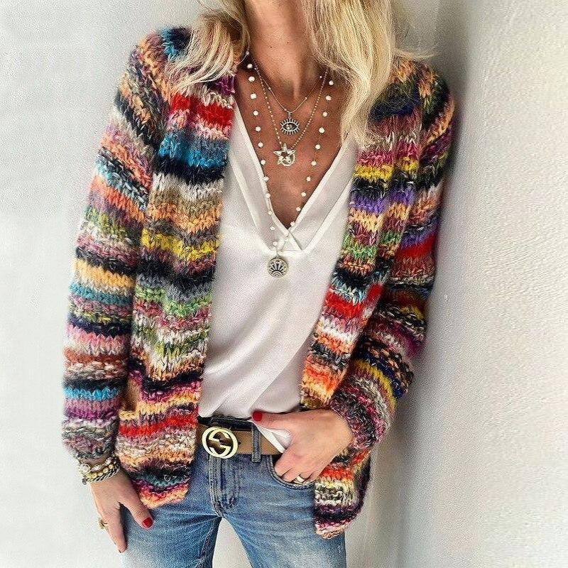 Lune London | Multicolored Warm Cardigan for Women