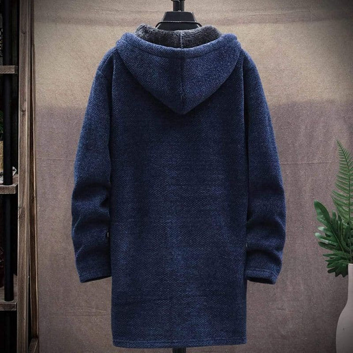 Lune London | Jacket - Wool Blend - Drawstring Hood - Lined and Warm - Zipper & Side Pockets
