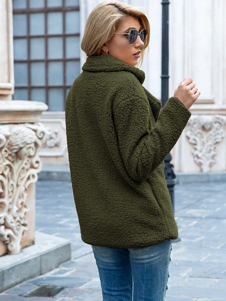 Lune London | Fur Jacket - Double Button Placket - Soft & Warm Teddy Texture - Elegant Design