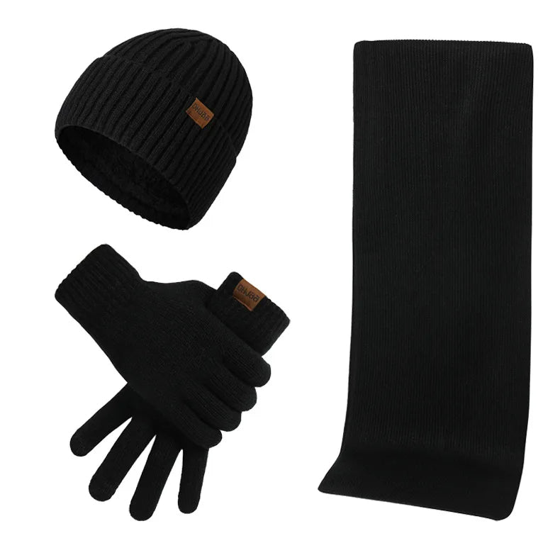 Lune London | Casual Winter Set with Beanie Scarf and Gloves for Men