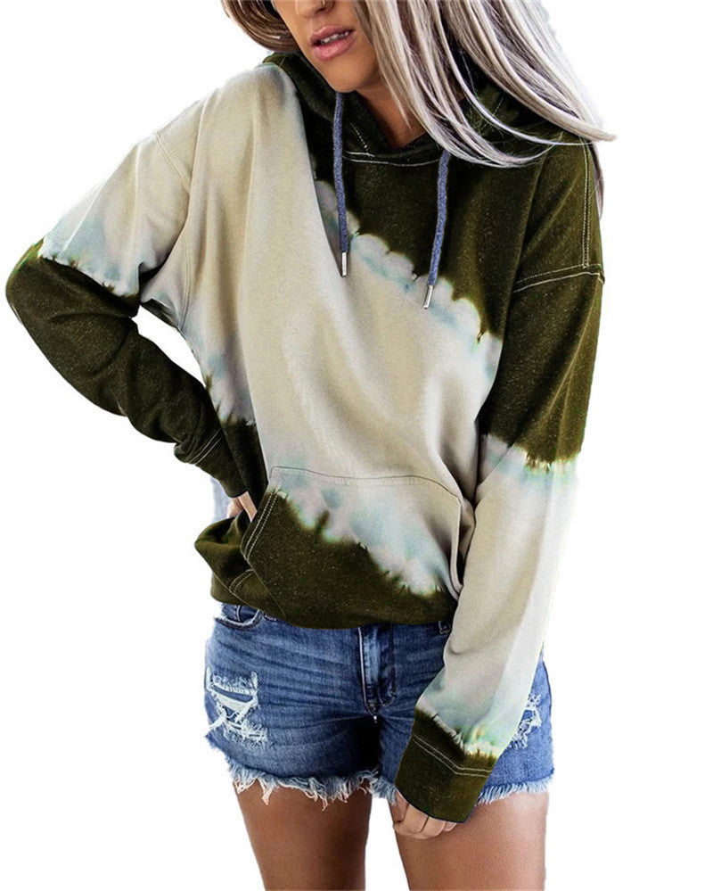 Women's hoodie with modern color gradient and comfortable cut Lune London