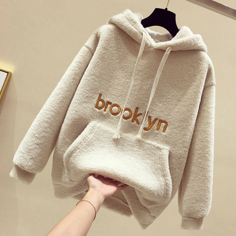 Ladies Cozy Fleece Hoodie with Kangaroo Pocket Chic & Stil