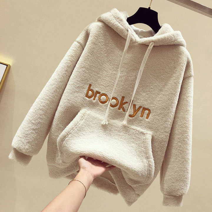 Ladies Cozy Fleece Hoodie with Kangaroo Pocket Chic & Stil