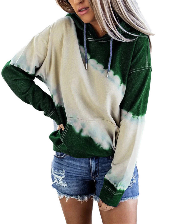 Women's hoodie with modern color gradient and comfortable cut Lune London