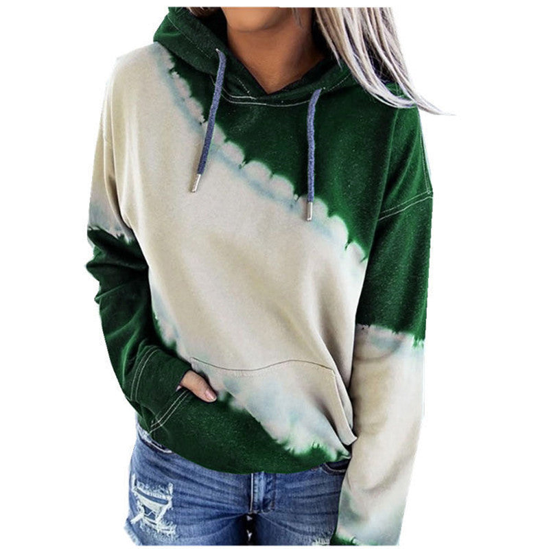 Women's hoodie with modern color gradient and comfortable cut Lune London