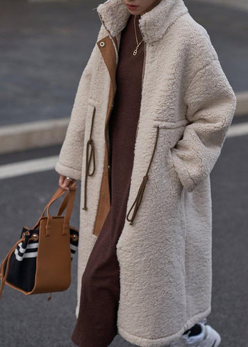 Lune London | nude Laine Coats Plus Sizes Winter Coat High Collar Drawstring Jackets (Limited Stock)
