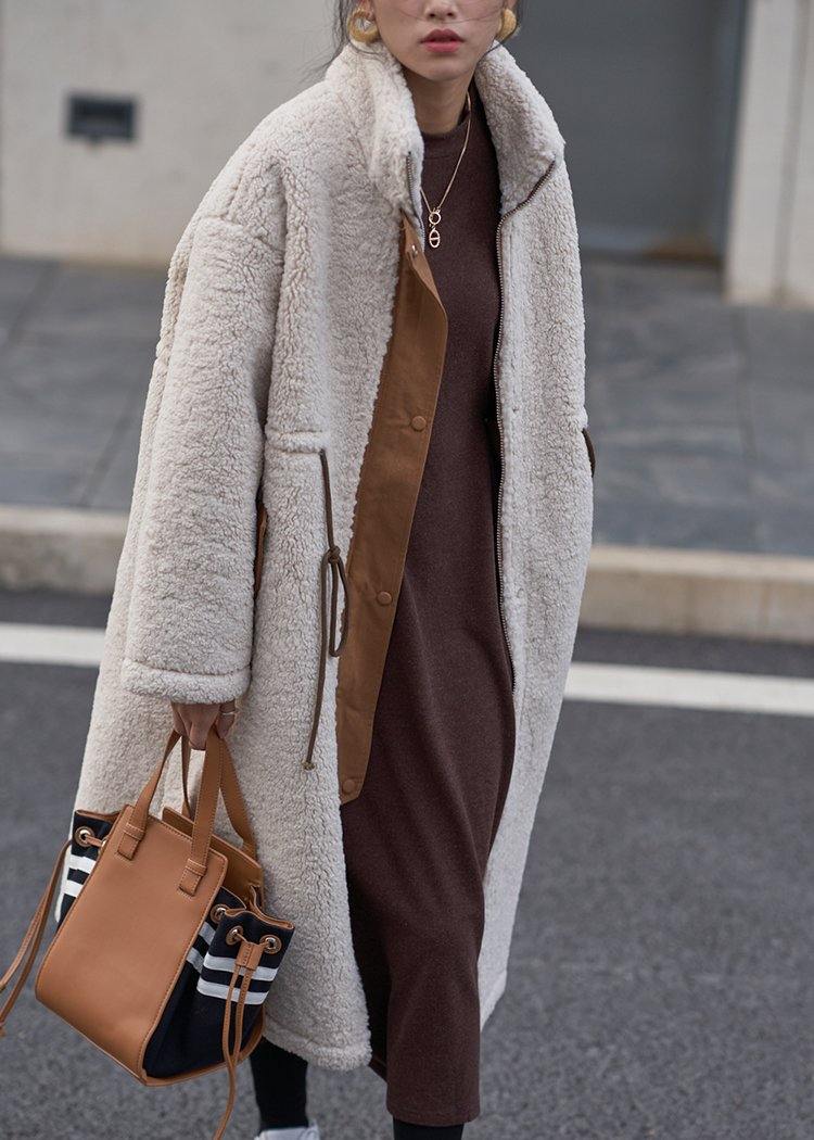 Lune London | nude Laine Coats Plus Sizes Winter Coat High Collar Drawstring Jackets (Limited Stock)