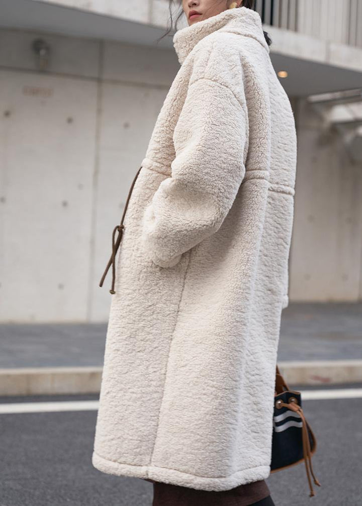 Lune London | nude Laine Coats Plus Sizes Winter Coat High Collar Drawstring Jackets (Limited Stock)