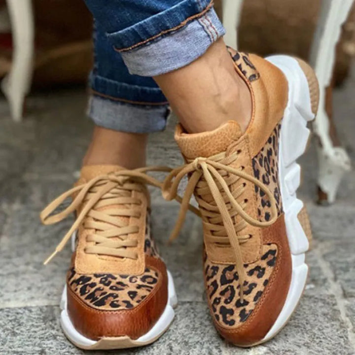 Lune London | Casual Sneakers with Leopard Print