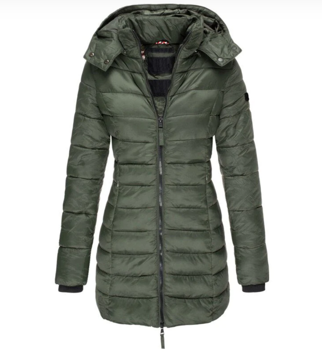 Lune London Elisa - The best and coziest down jacket with hood and zip closure