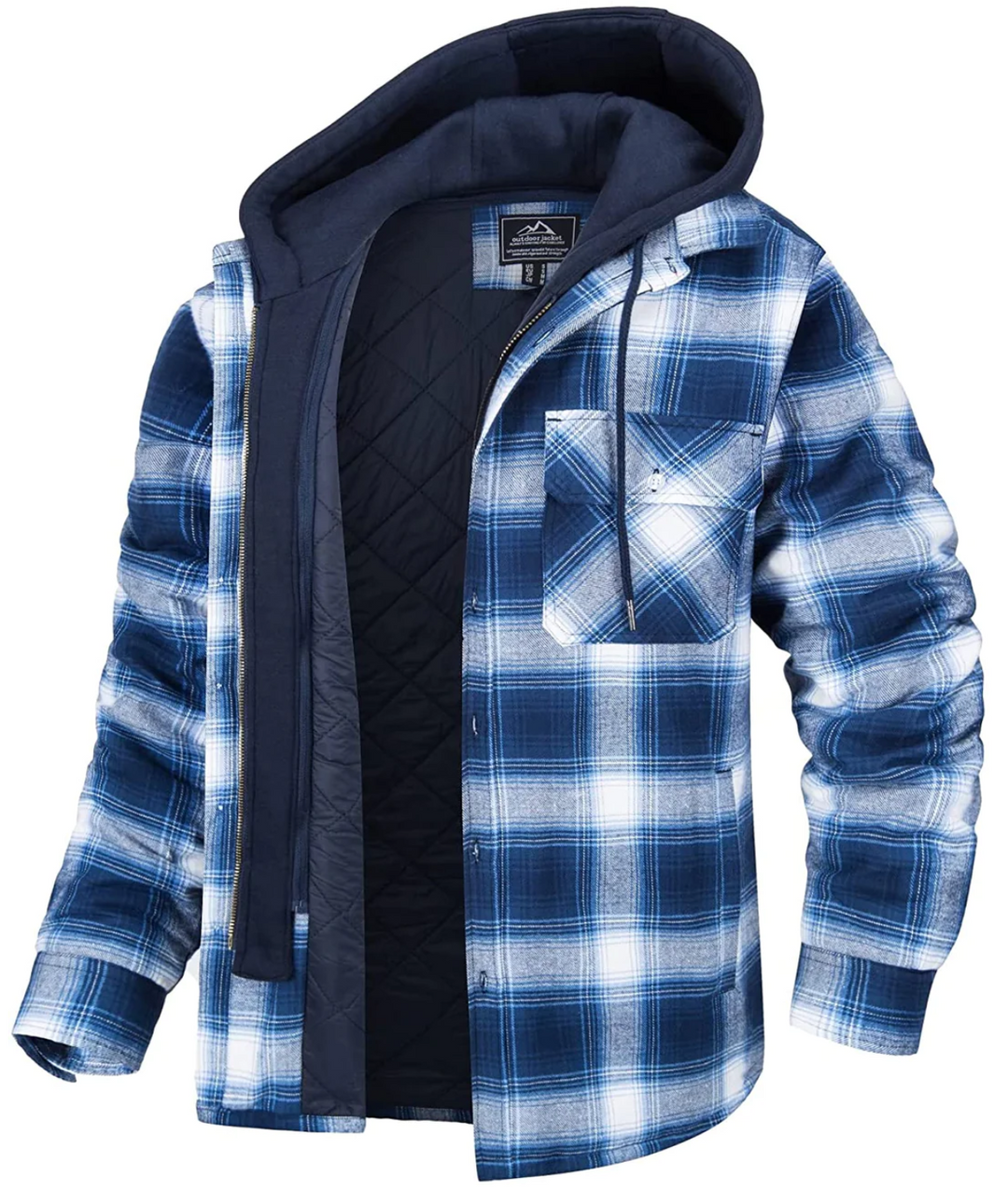Chic Und Stil | Checked Hooded Jacket for Men