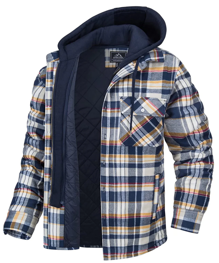 Chic Und Stil | Checked Hooded Jacket for Men