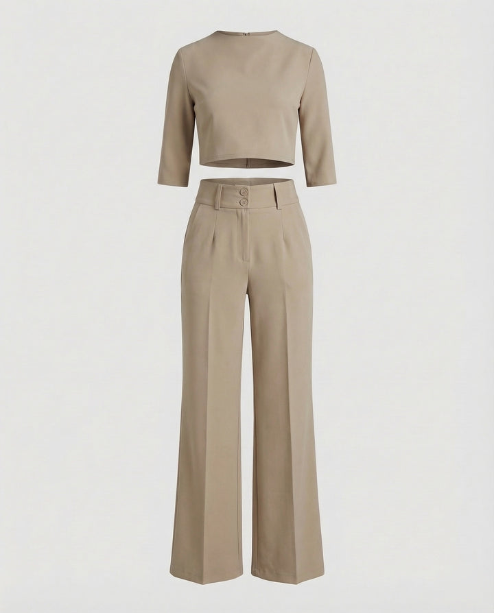 Women’s Elegant Tailored Autumn Pants Set with Chic Fit | Lune London