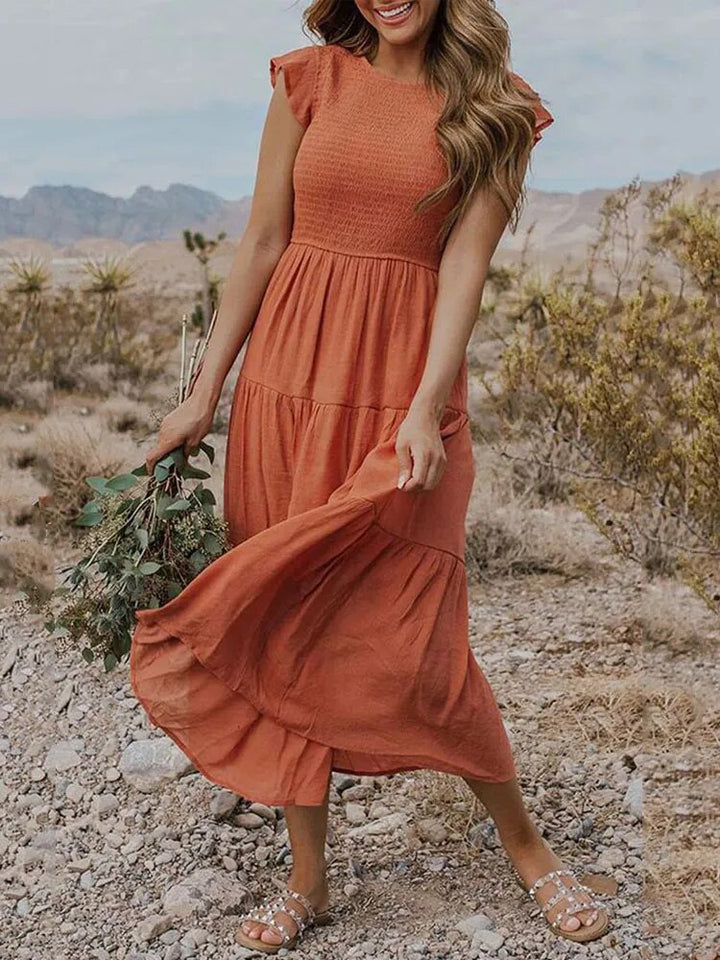 Lune London | Summer dress ruffle details pockets