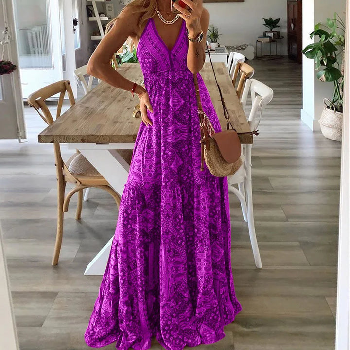 Lune London | printed summer maxi dress