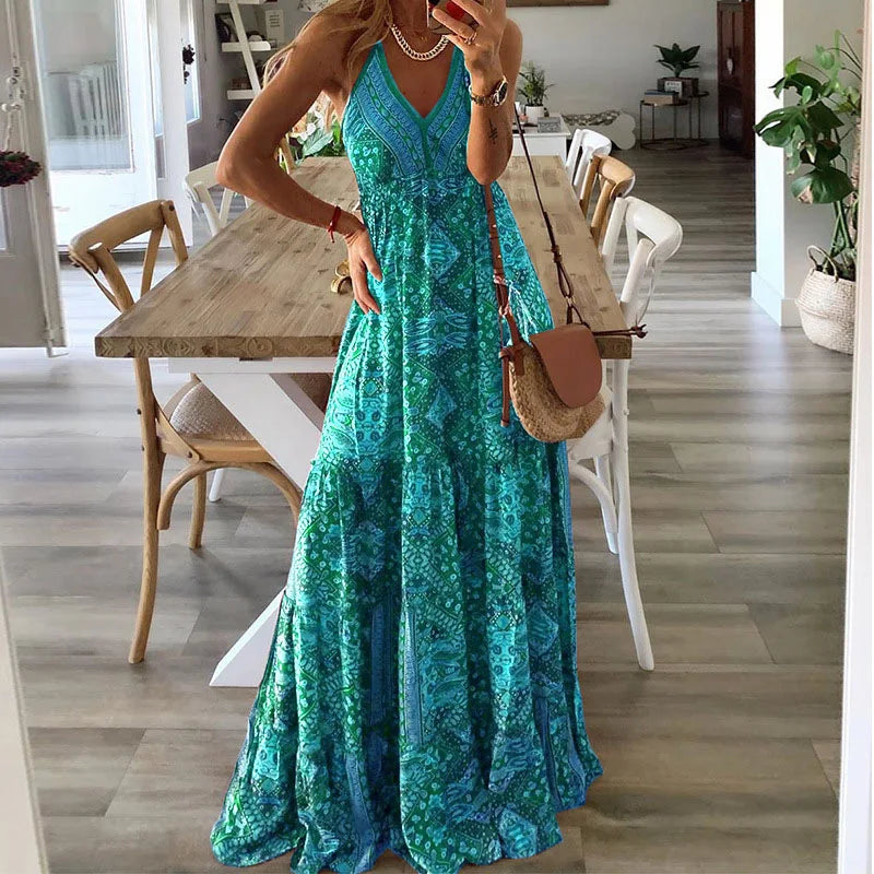 Lune London | printed summer maxi dress