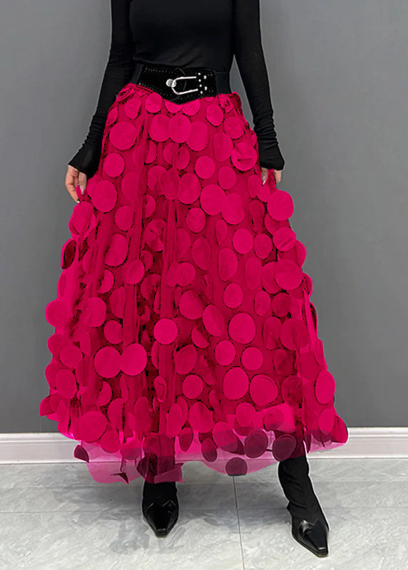 Women's Skirt Made of Tulle & Polka Dot Material with Patchwork Design & Chic Look Lune London