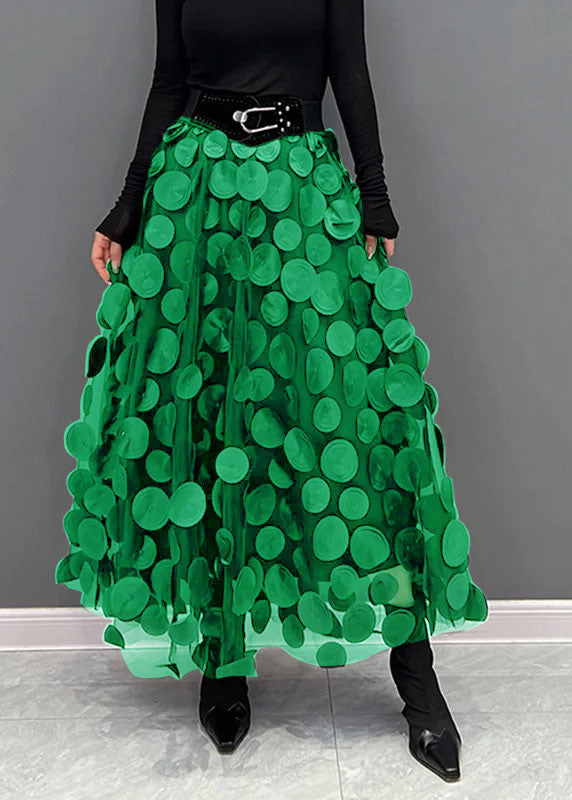 Women's Skirt Made of Tulle & Polka Dot Material with Patchwork Design & Chic Look Lune London