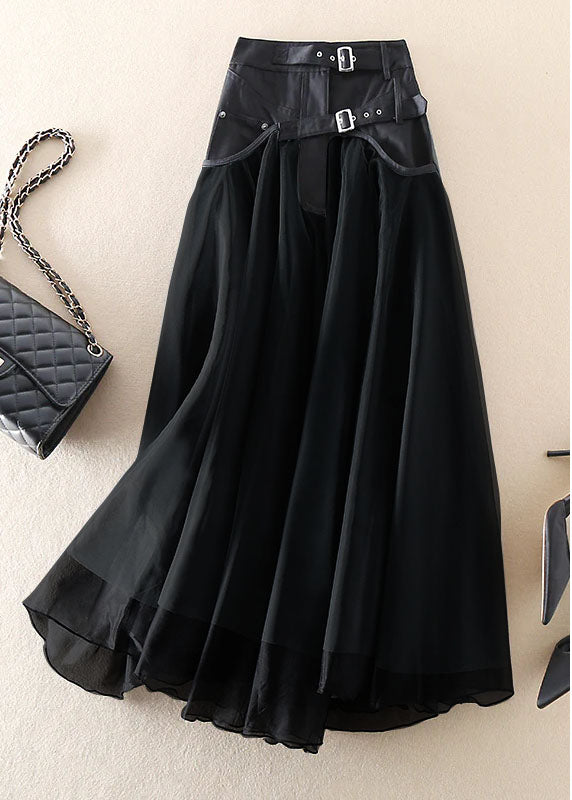 Lune London | High Waist Long Mesh Skirt