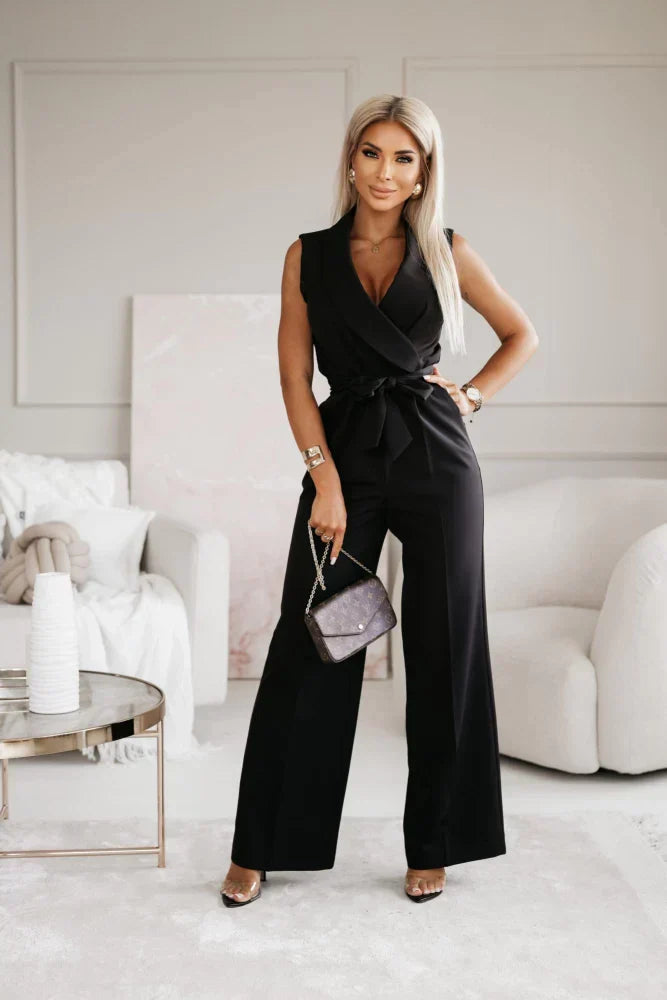 Lune London | Sleeveless Jumpsuit Elegant Silhouette Made of Noble Fabric