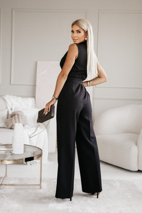 Lune London | Sleeveless Jumpsuit Elegant Silhouette Made of Noble Fabric